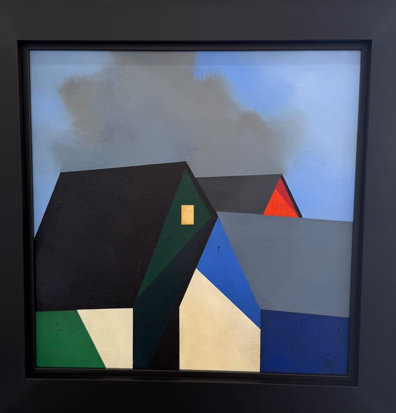 "small Neighbours" oil on canvas, 500 x 500 mm framed