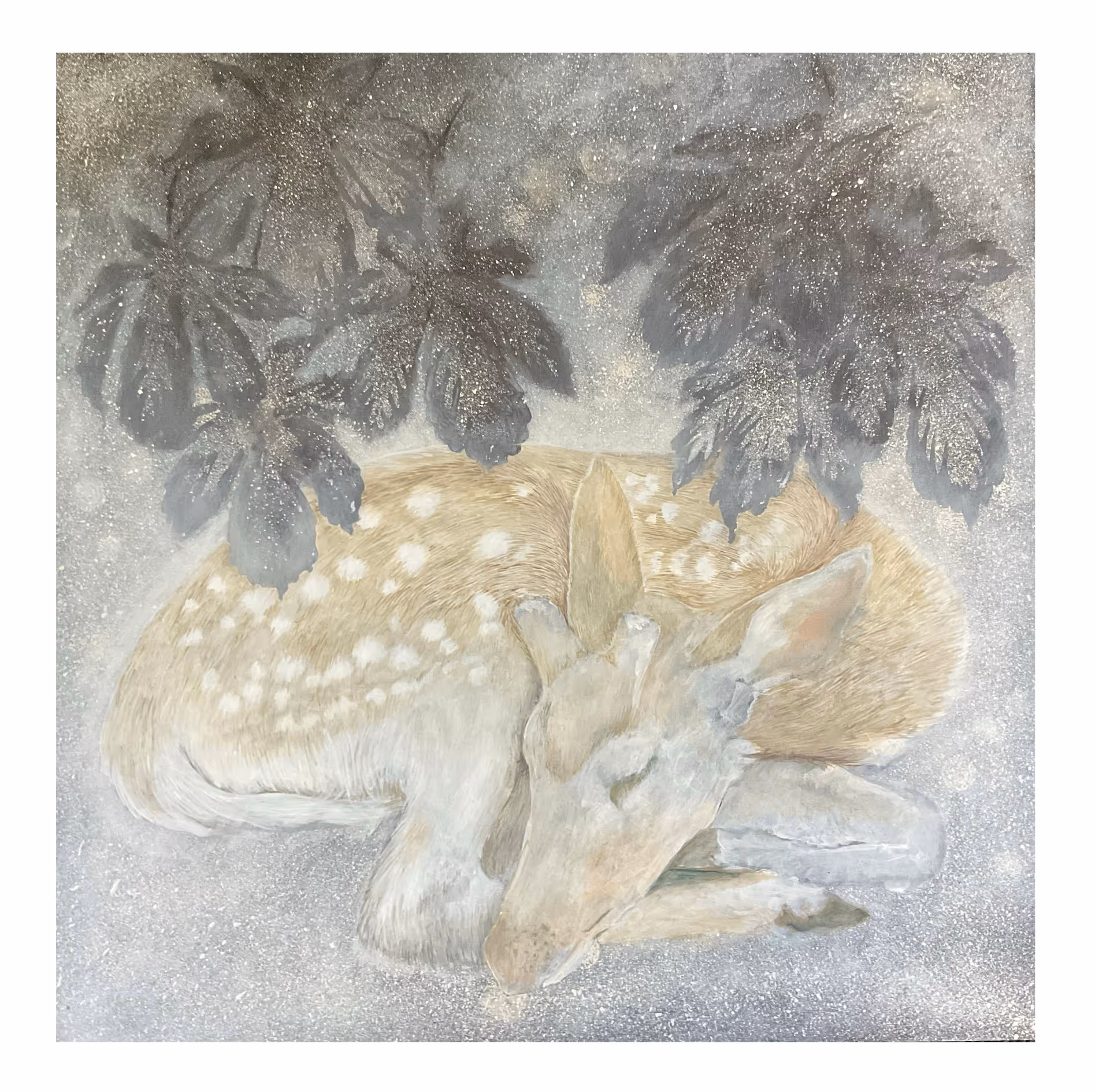 The White Hart Acrylic on panel 400mm x 400mm