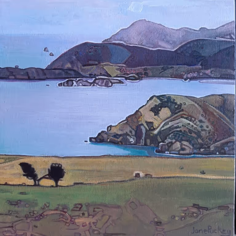 French Pass 'acrylic on board' 200 x 200mm