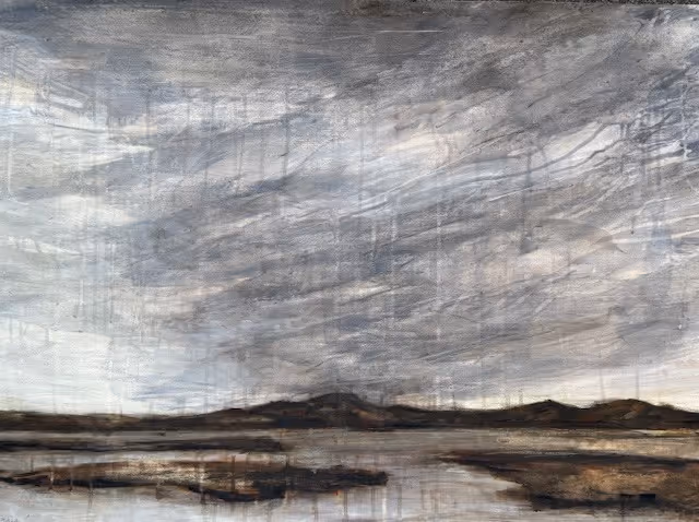 Karitane I (740 x 1005mm framed) mixed media on fine art paper 