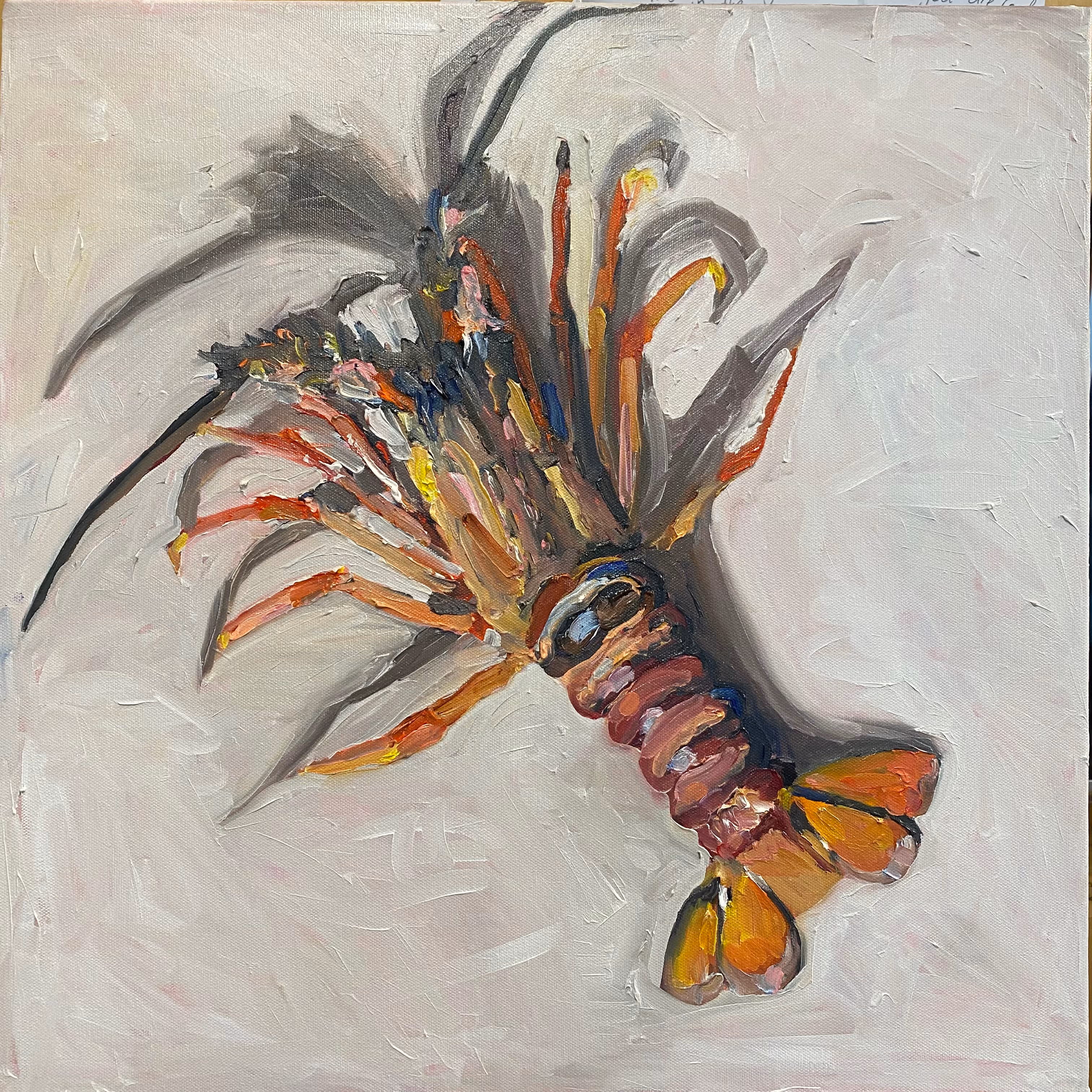 'Crayfish' (Oil on Canvas, 510 x 510 mm)