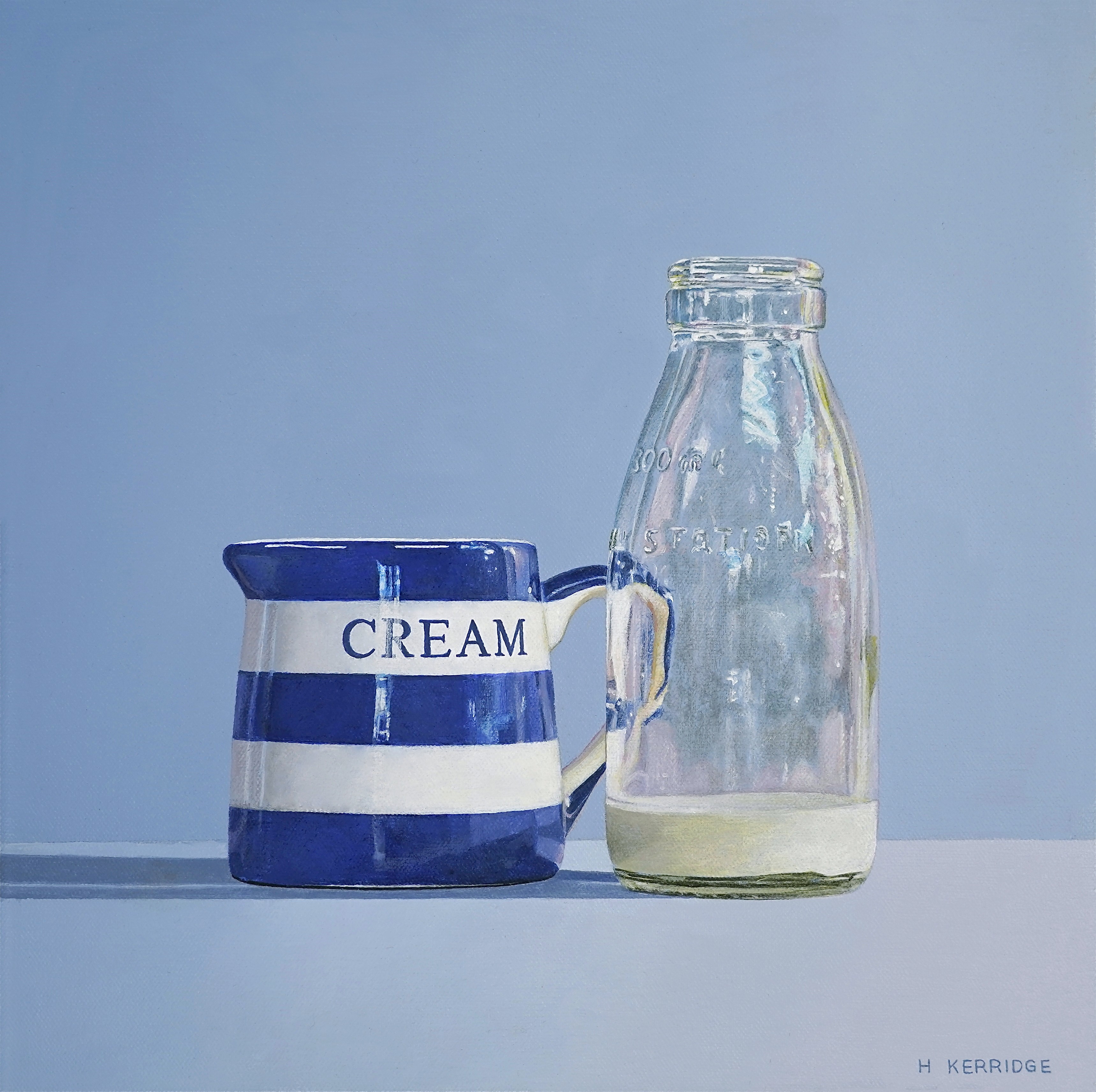  'Full Cream'  305 x 305mm,  Acrylic on canvas