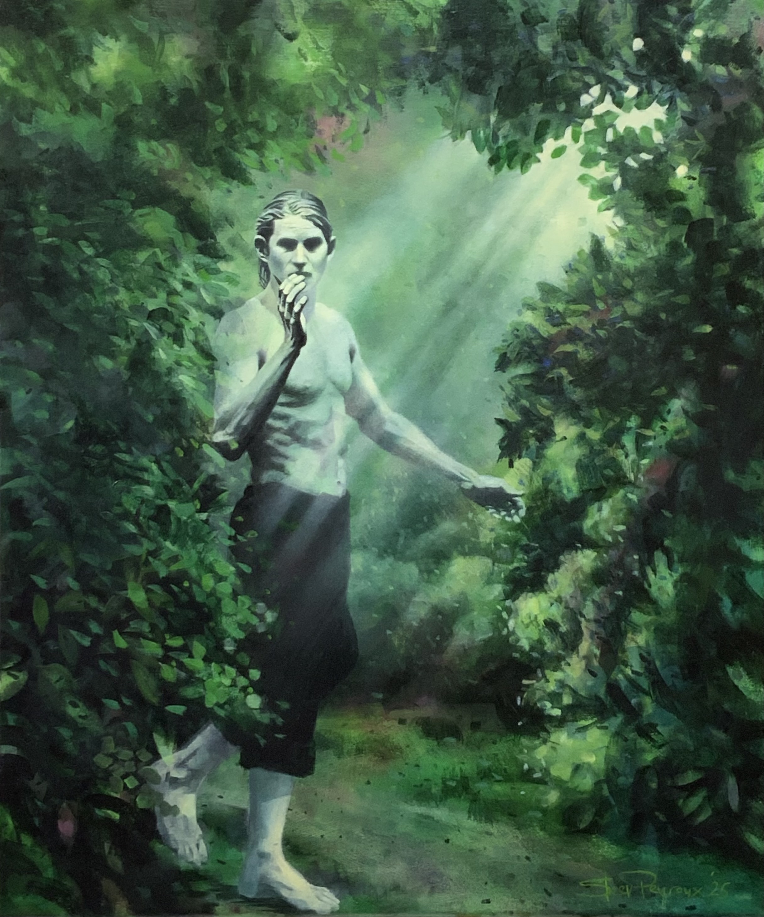 Steev Peyroux "Visualiser" oil on canvas (430 x 510mm)  