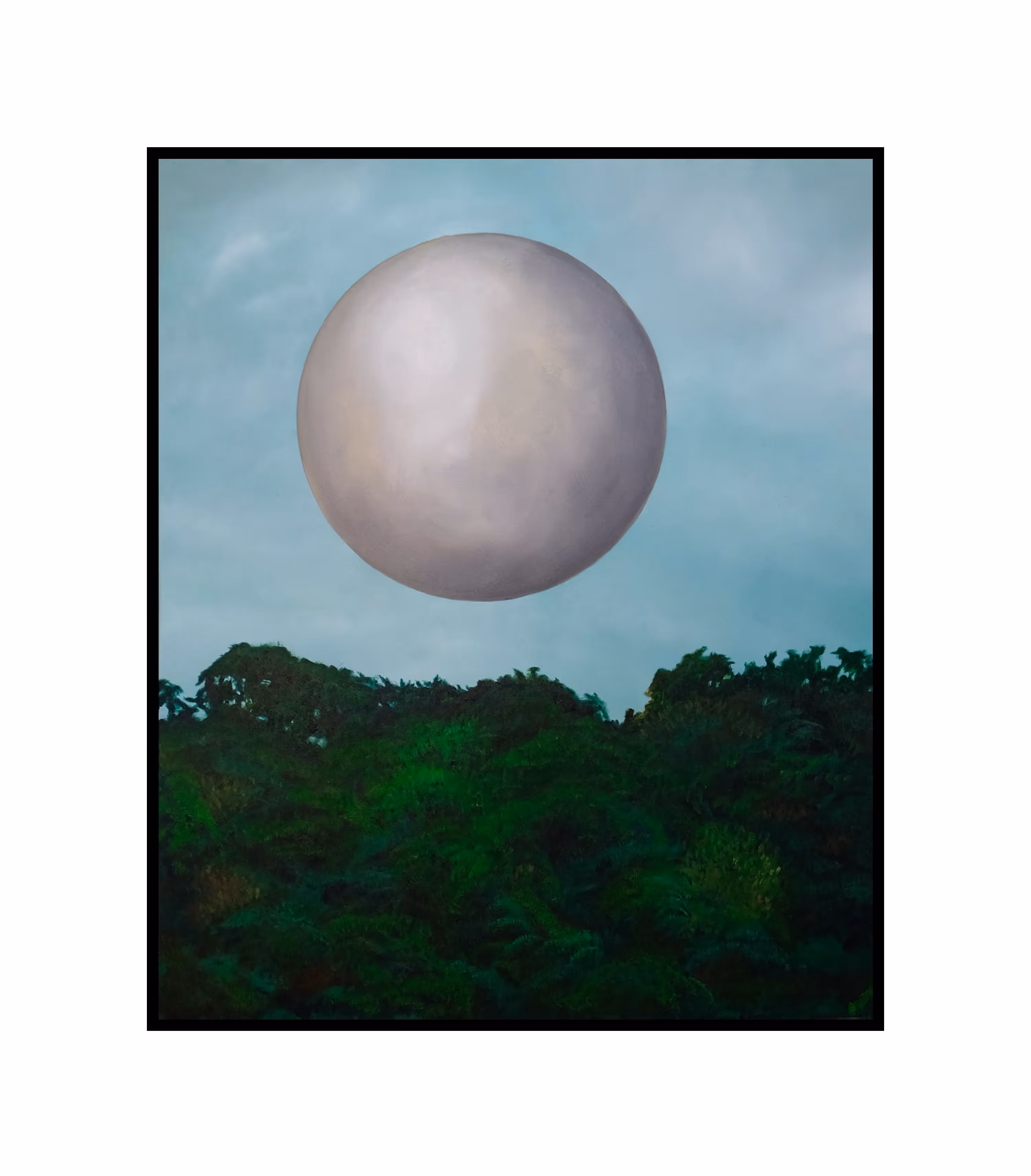 Michael Greaves - Filter. 76x84cm. Oil on canvas. (Framed) 2025.