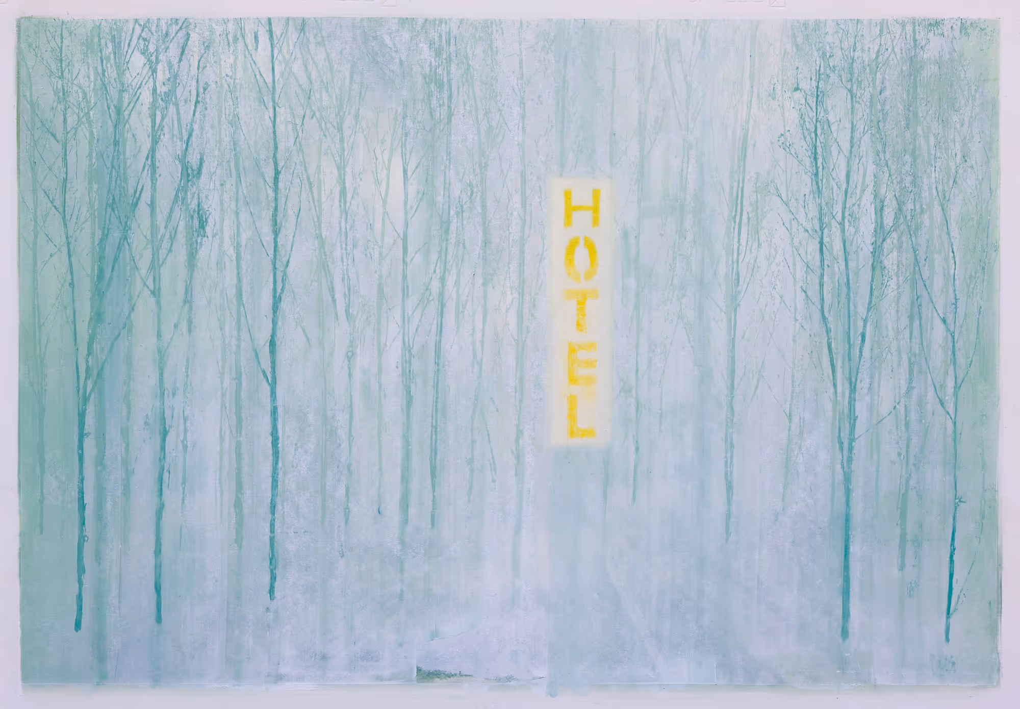 Angus Collis "Hotel" - 600x880mm Oil on Paper. (plus framing)