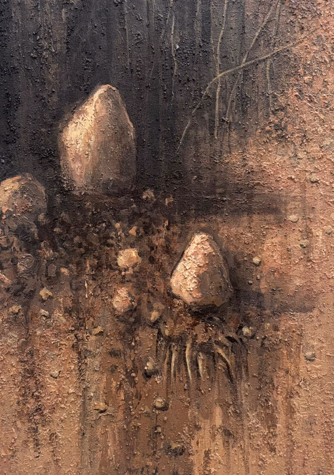 Craig Freeborn "A Small Plot of New Land" acrylic on canvas.