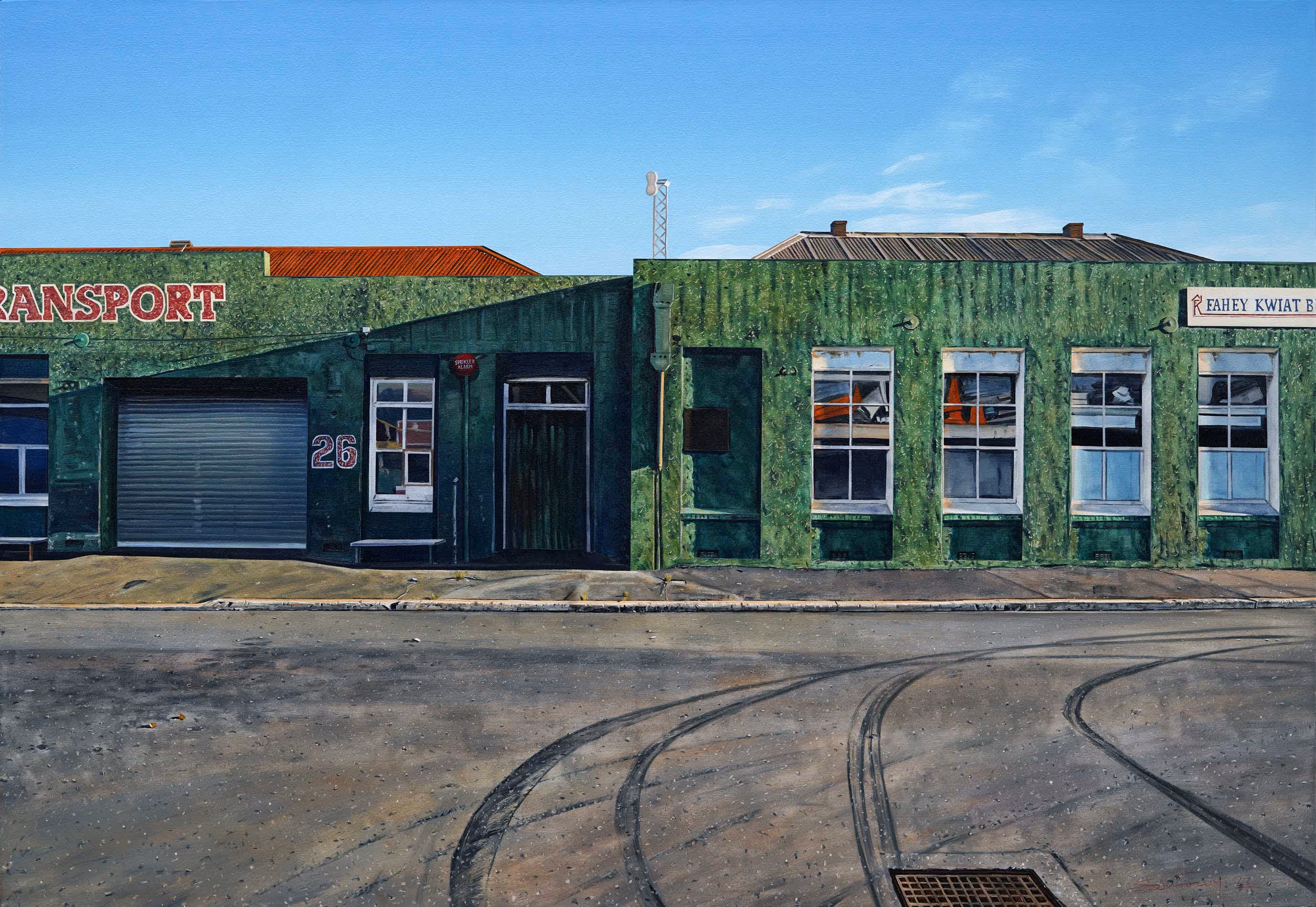 24/26 Cresswell St, 145 x 100cm (oil on canvas, framed) 