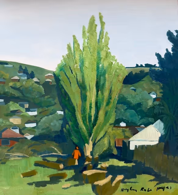 'Out with the Old' 300mm x260mm oil on panel, unframed.