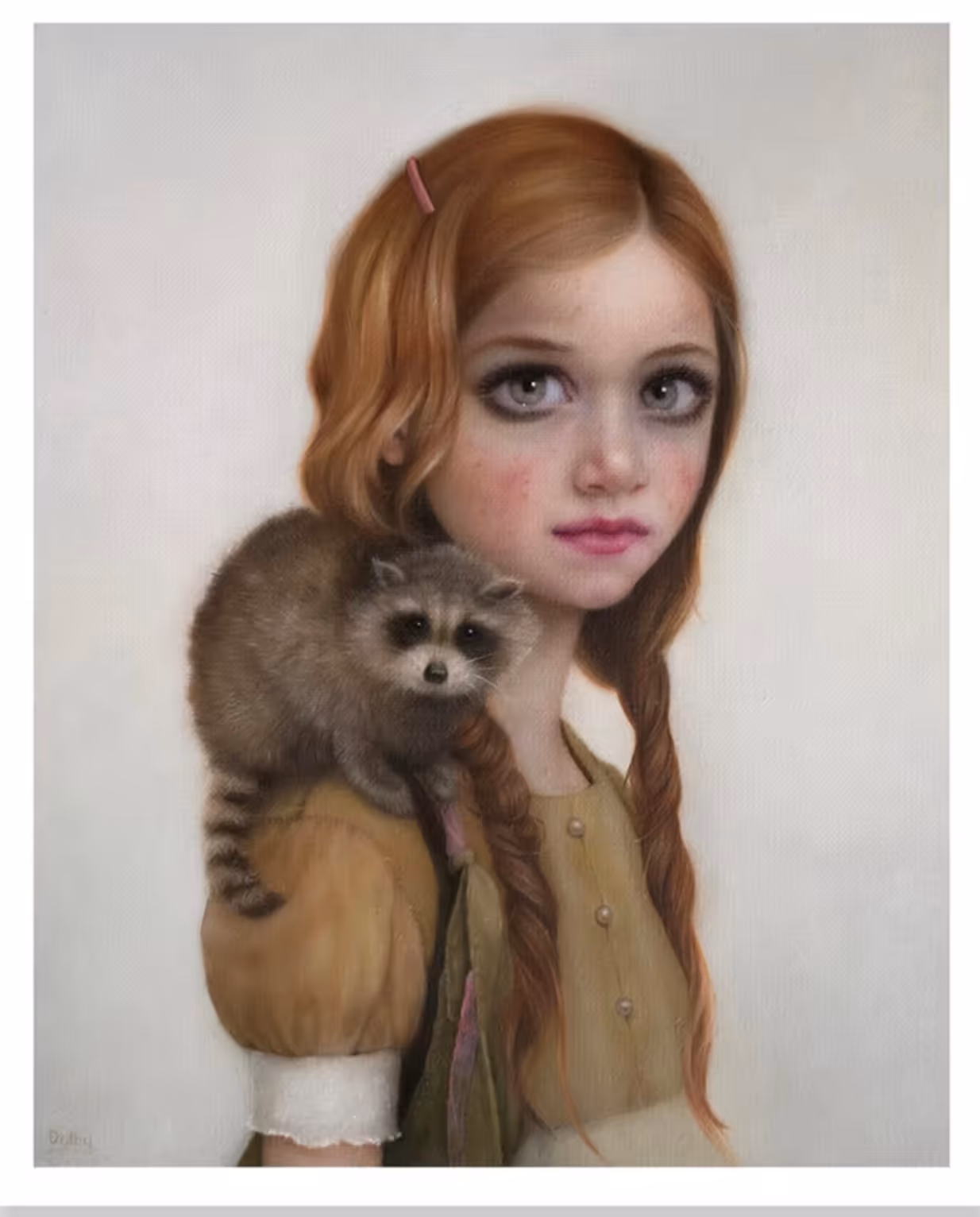 'When I had a Racoon' limited edition fine art print, 335 x 410mm uf 