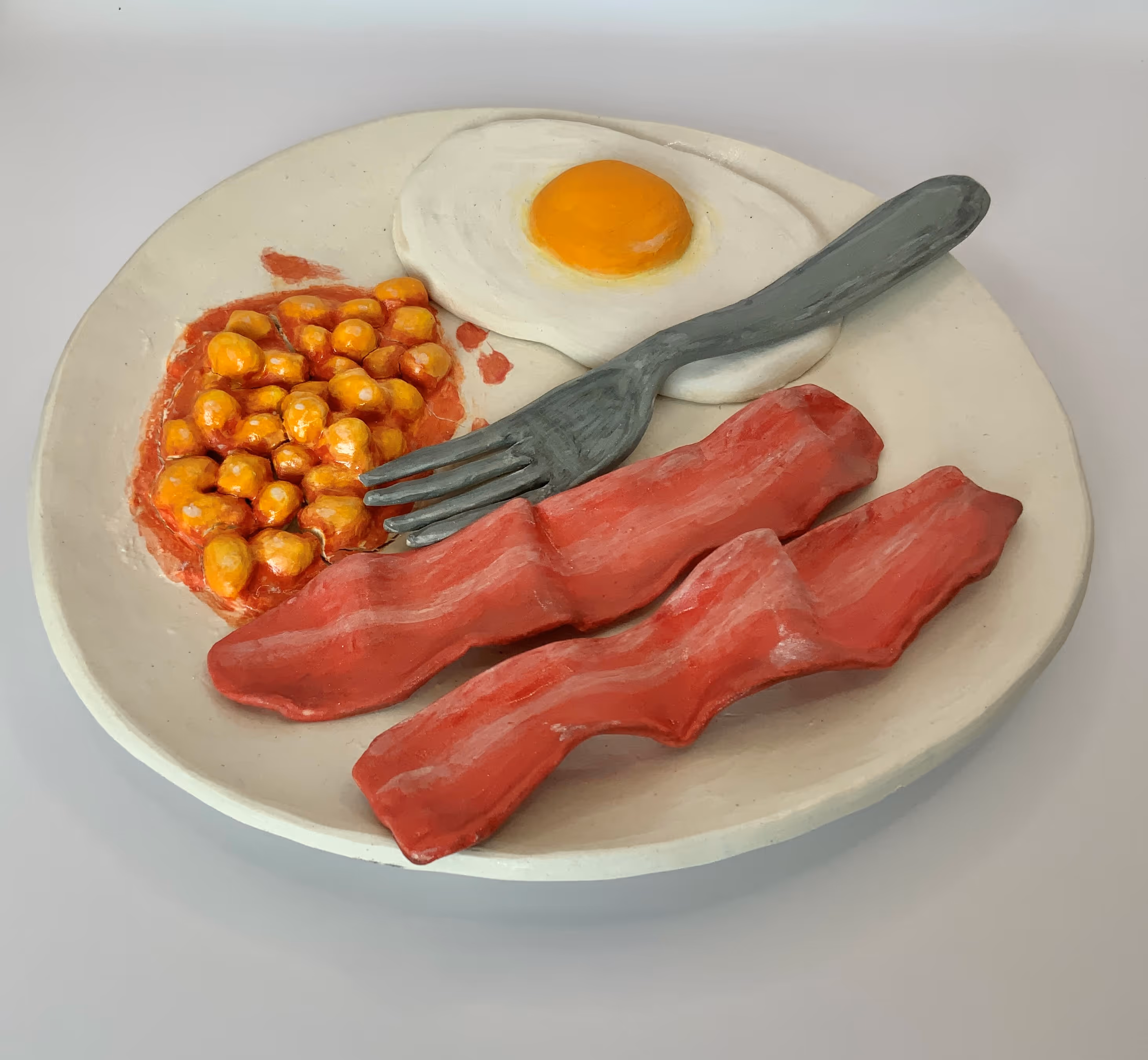 'Big breakfast' - ceramic  22.5 X 2cm  