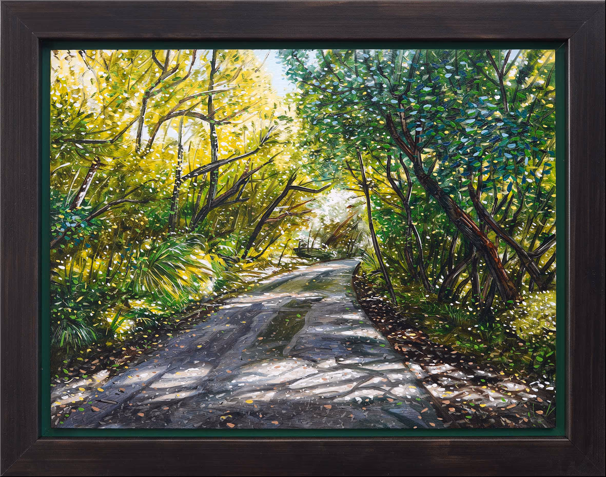 'One Way (Wrong Way)' oil on panel, 63 x 50 cm l framed 63 x 