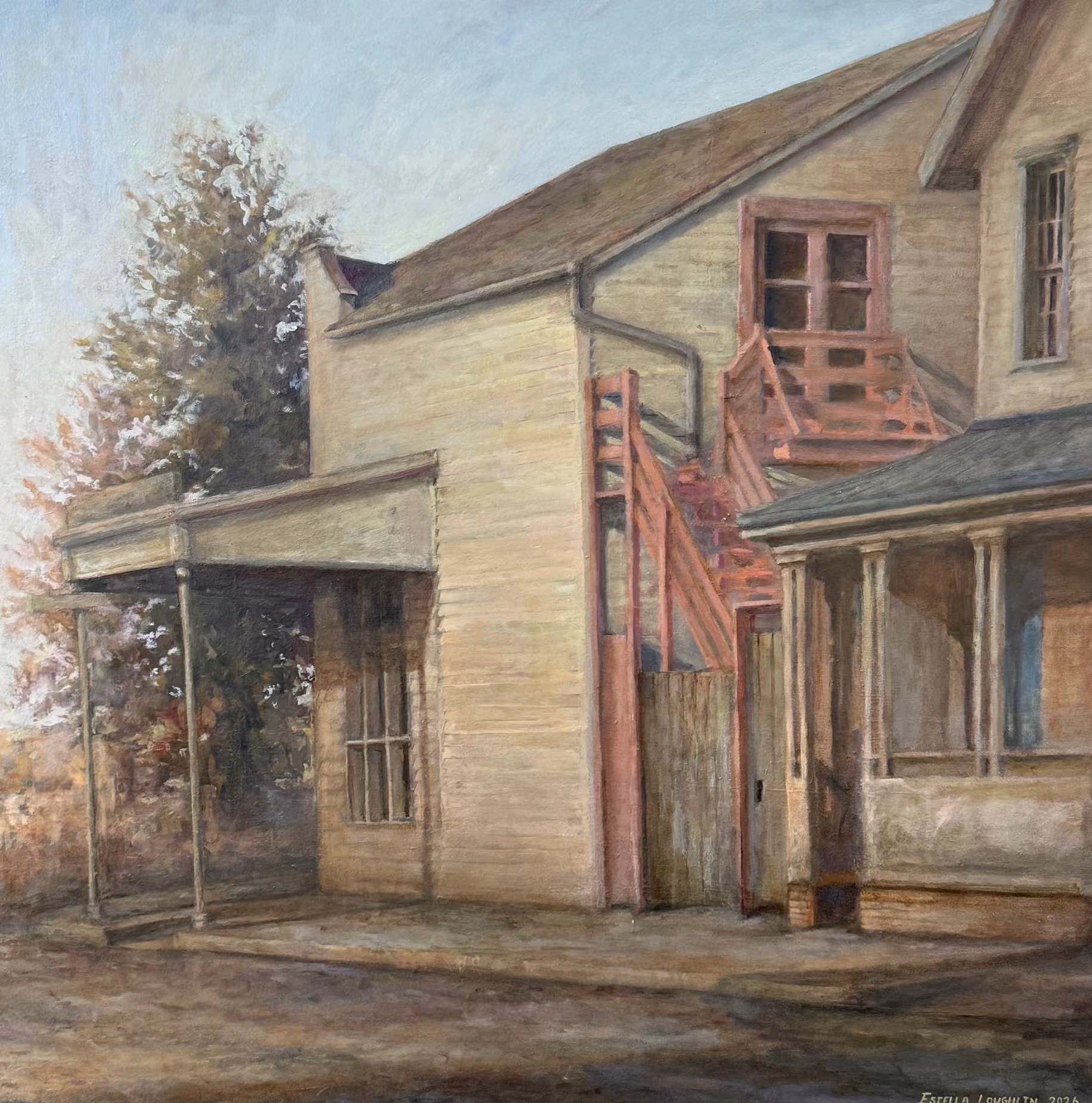 "Federal to Wellesley" oil on canvas, 770 x 770 mmmm