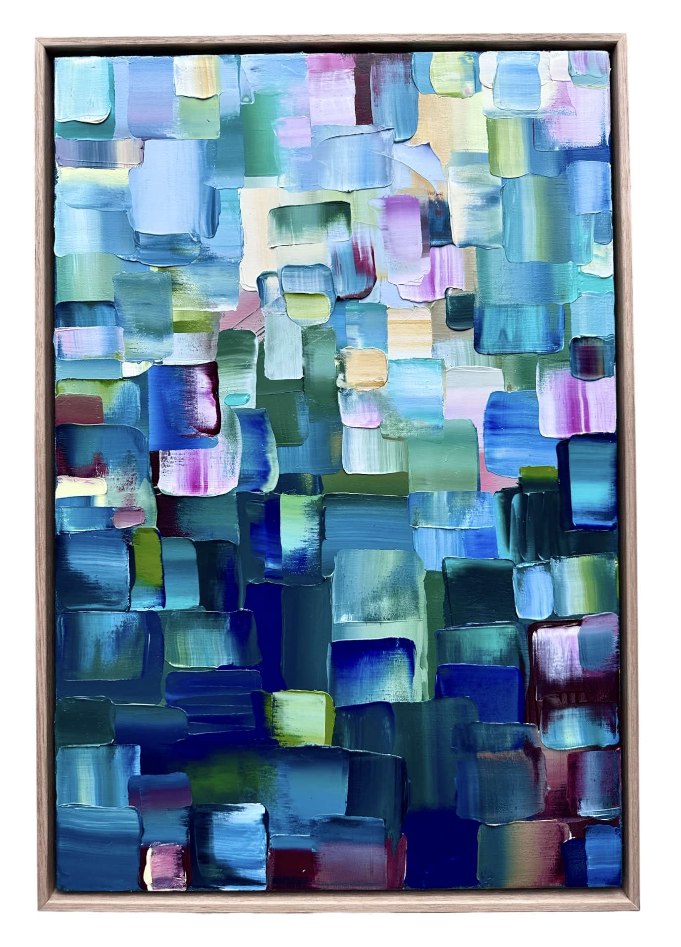 'River Rambles' – Oil on canvas (2026) 630 x 430mm (framed size, Tasmanian Oak)