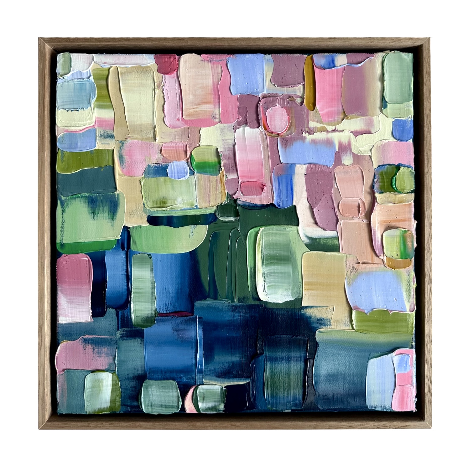 'System Overload' Oil on canvas (2026) 330 x 330mm (framed size, Tasmanian Oak)