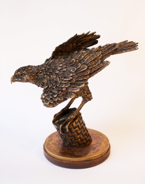 Kahu/Poutama 2026  bronze edition .1/12.   This is 50cm high X 50cm long X 30cm wide