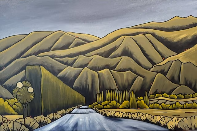 'The Road Home VIII, Kawarau Gorge' 920 x 610mm Acrylic on Canvas