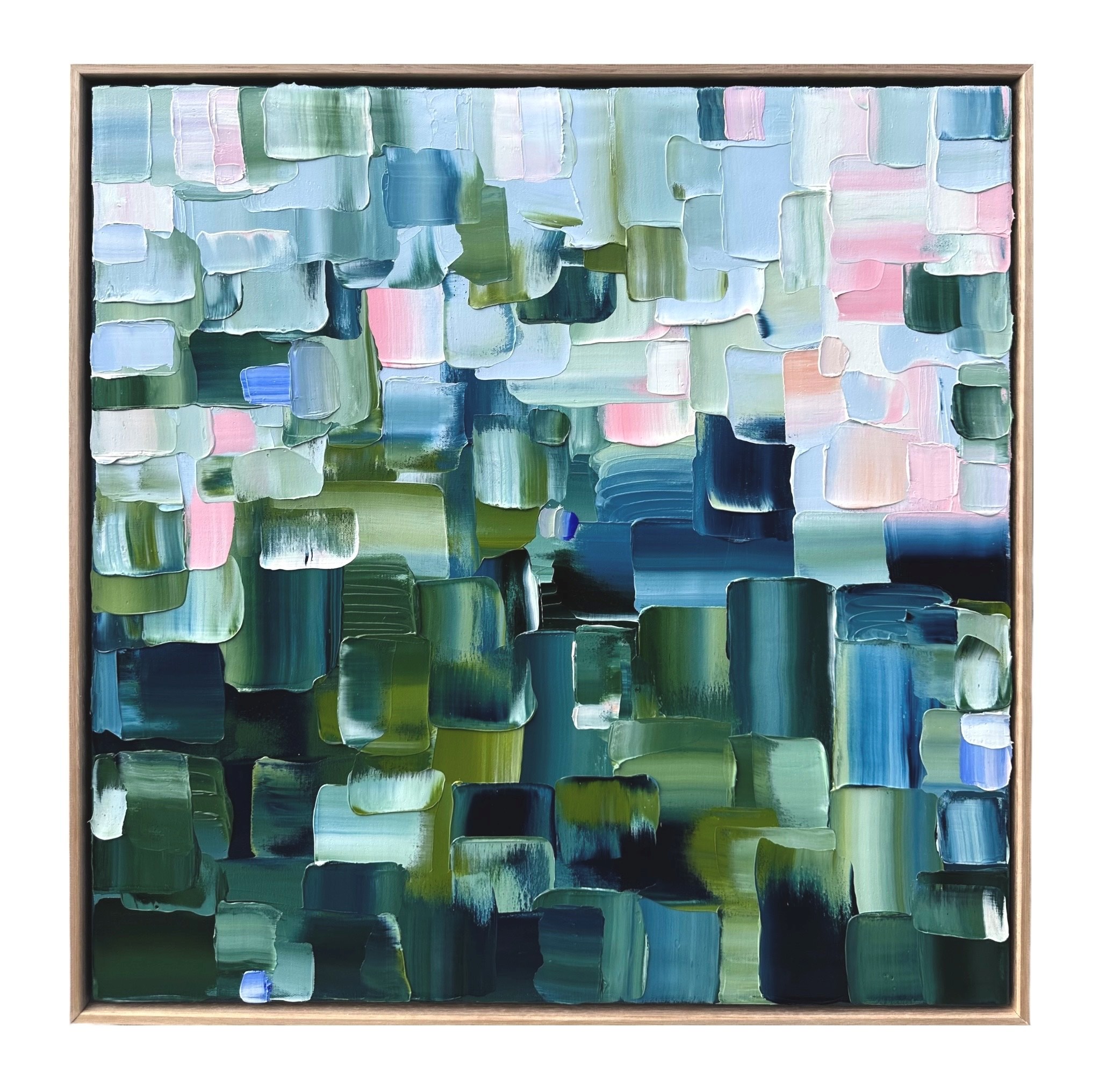 Measure Twice, Cut Once’ Oil on canvas (630 x 630mm)