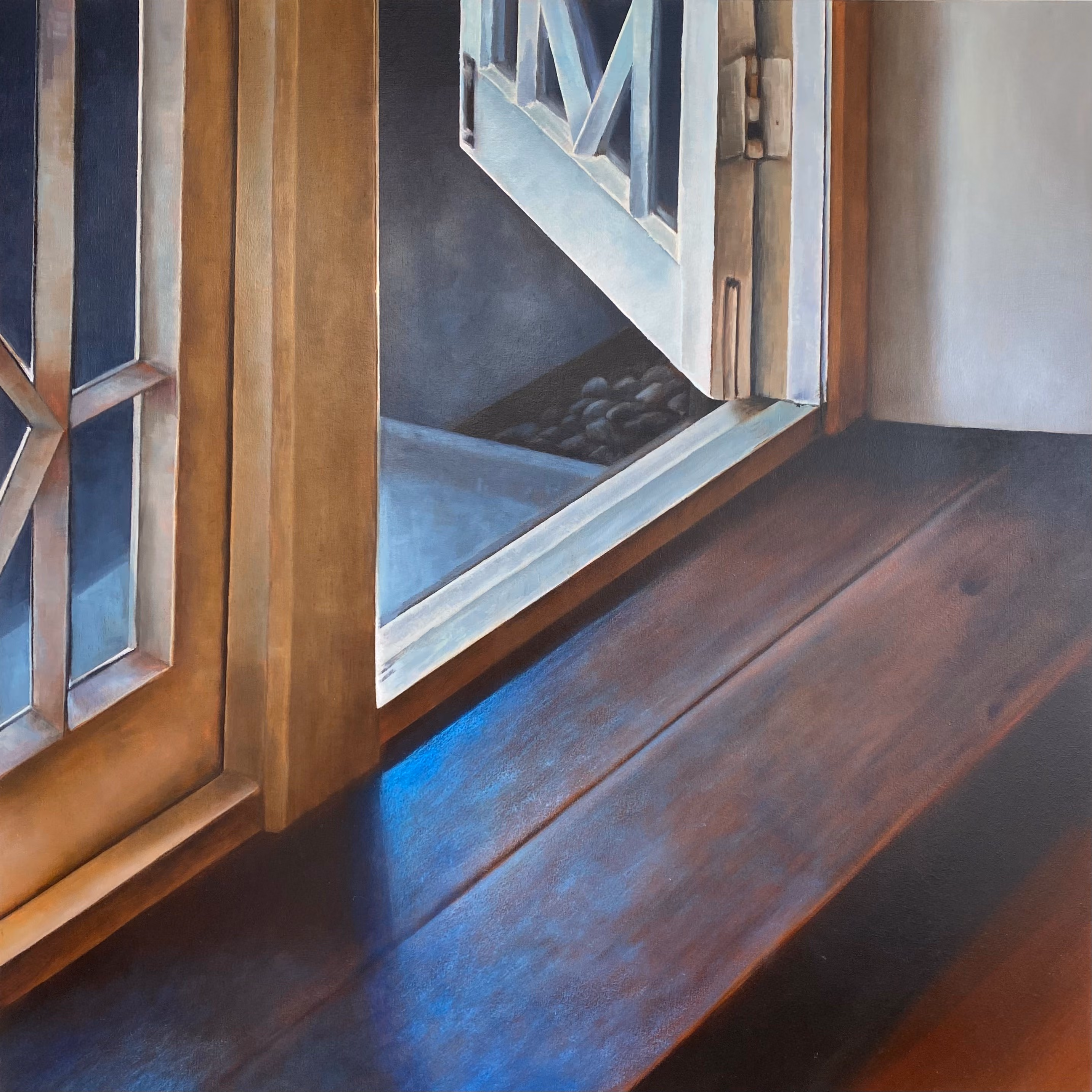 Threshold (Jamb & Sill)  - Oil on panel 600 x 600 mm Unframed