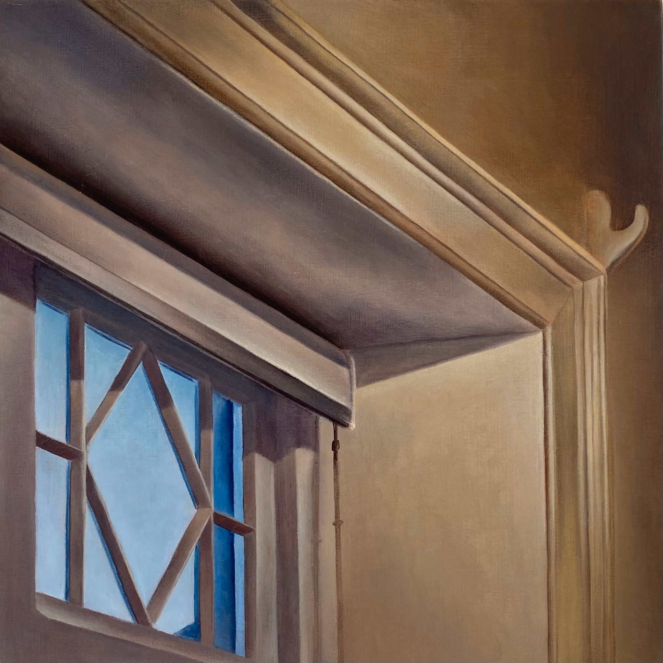 Threshold (Hook) - Oil on panel 300 x 300 mm Unframed