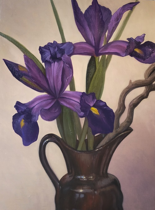 Iris 300x400 oil on board