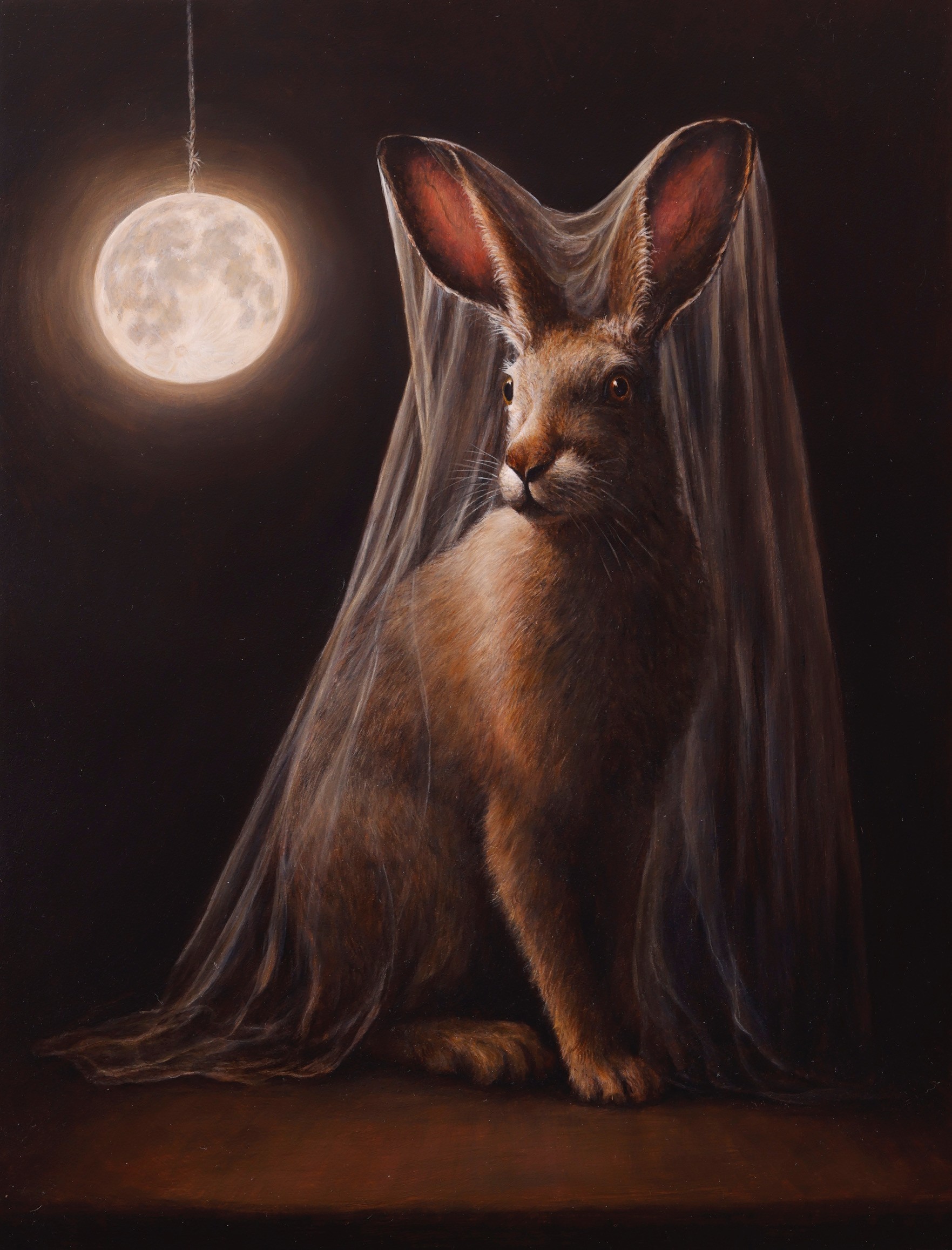 'As If" oil on panel, 370 x 470 mm (framed) 