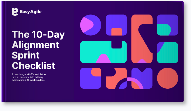 Cover mockup of 10-day alignment sprint checklist e-book