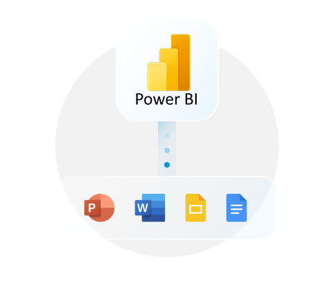 Map Power BI to slides, docs, and more