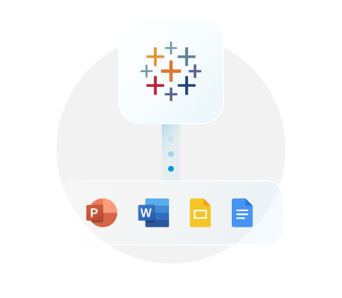 Map Tableau to slides, docs, and more