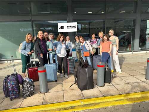Athens Taxi Hub Clients at Athens Airport