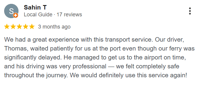 Google Review - Athens Taxi Hub