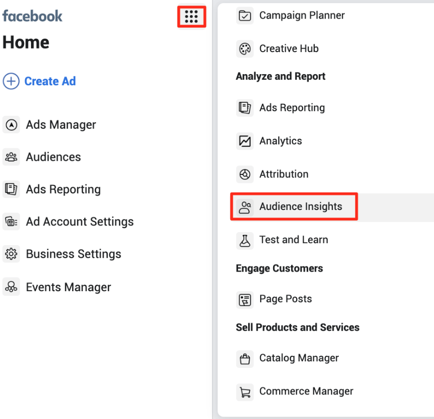 check out this tool by going to the navigation menu and scrolling down to Analyze and Report > Audience Insights