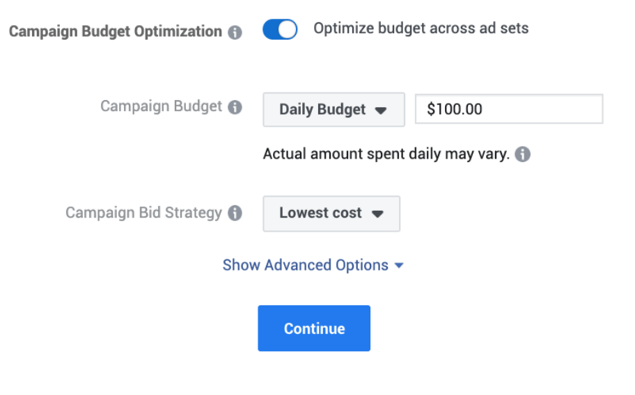 Campaign Budget Optimization allows you to do this when creating a new campaign and can be applied to either daily budgets or lifetime budgets.