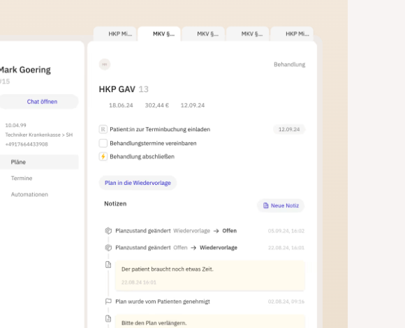 Praxis-Postfach mit WhatsApp, SMS und E-Mail in Roger