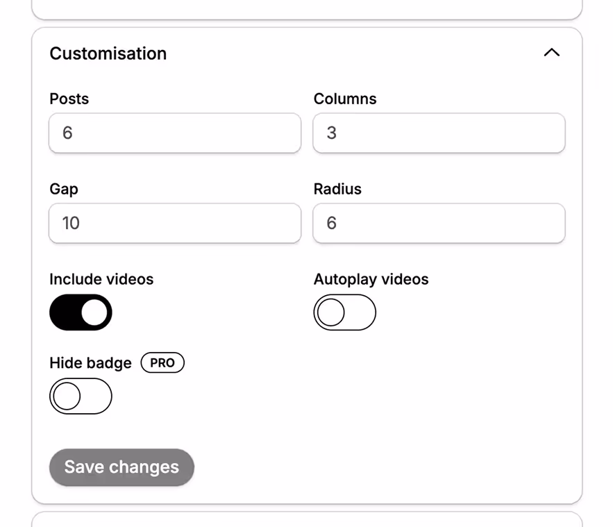 Choose how to display your Feed on mobile devices; overrides default settings.