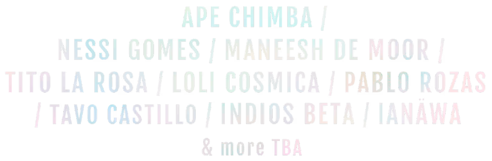 artist line-up layer