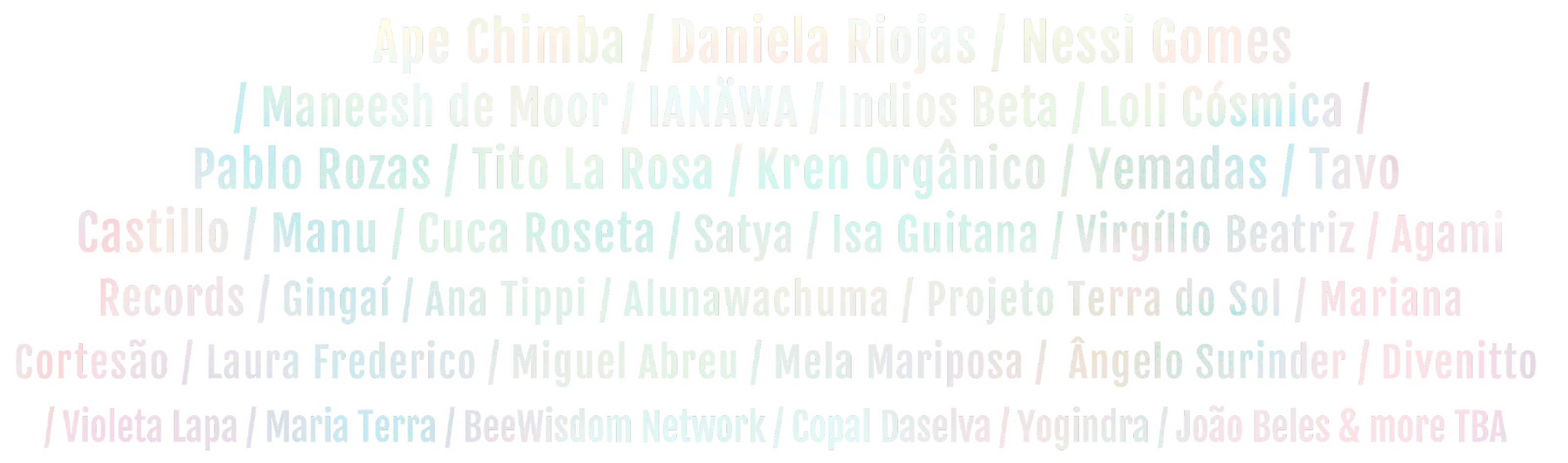 artist line-up layer