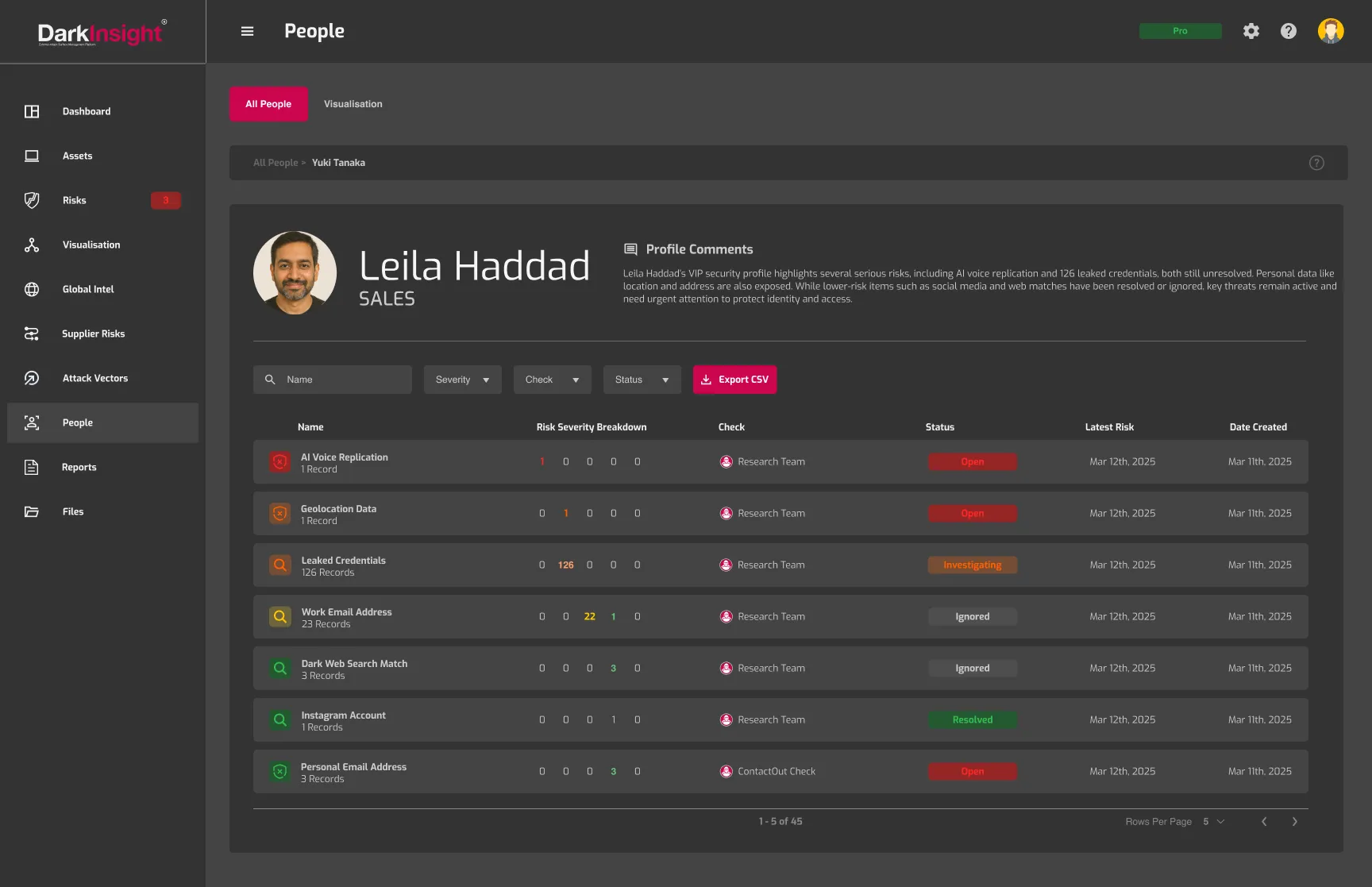 Dark Web Monitoring Screenshot of proprietary crawler and integrated sources