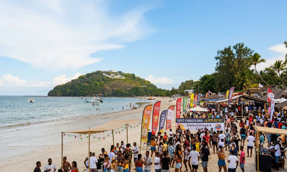 Ambatoloaka beach est une des plus belles plages de Nosy Be