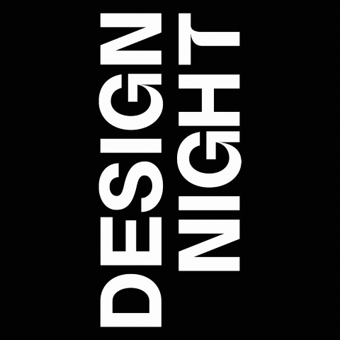 Animierte Schwarz-Weiss-Grafik mit Händen und dem Schriftzug «Design Night».