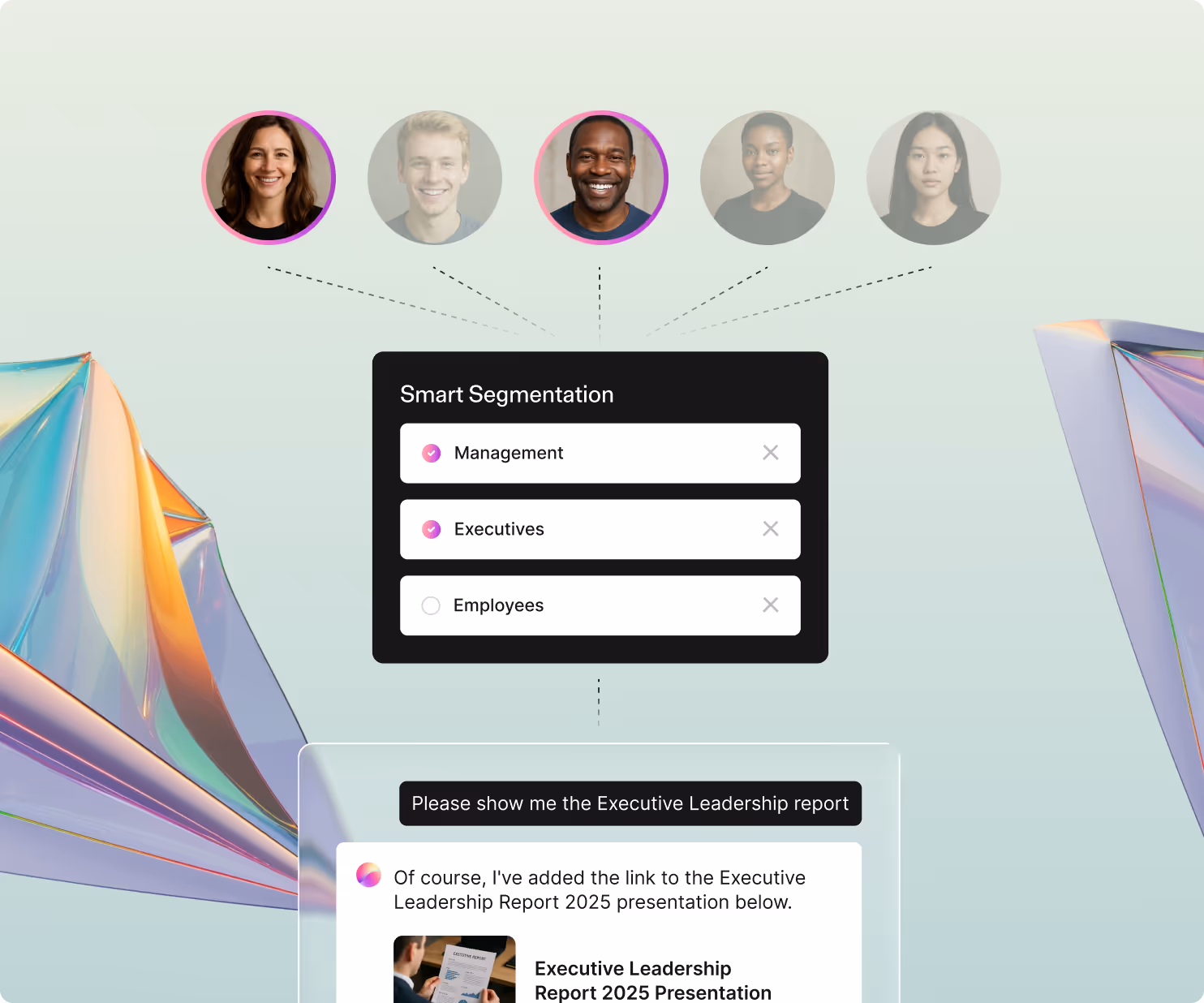 Eddy uses Smart Segmentation™ so only the right people see the right content.