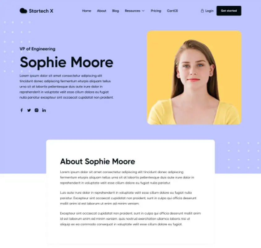 sophie blog page