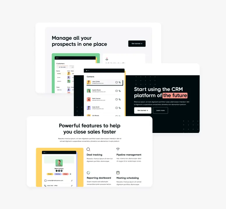 three dashboards