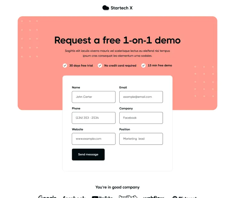 request a free 1 on 1 demo