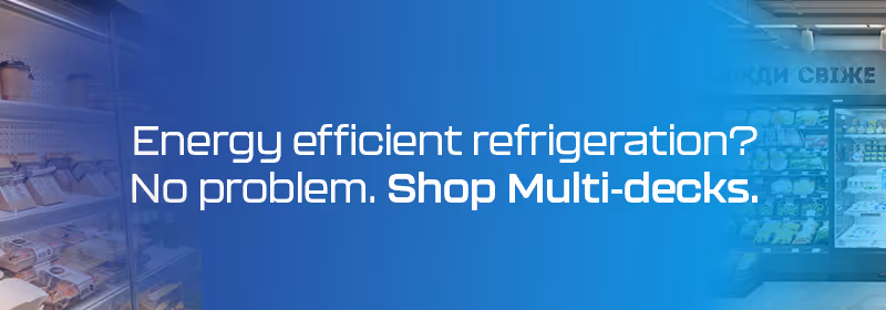 Multideck refrigeration cabinets banner | Omni refrigeration