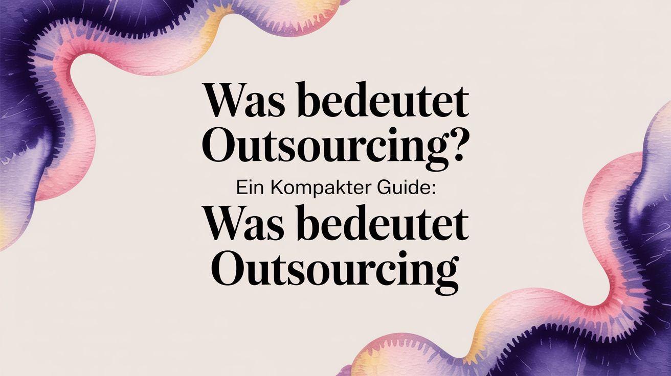 Was bedeutet Outsourcing? Ein kompakter Guide für Tech-Entscheider