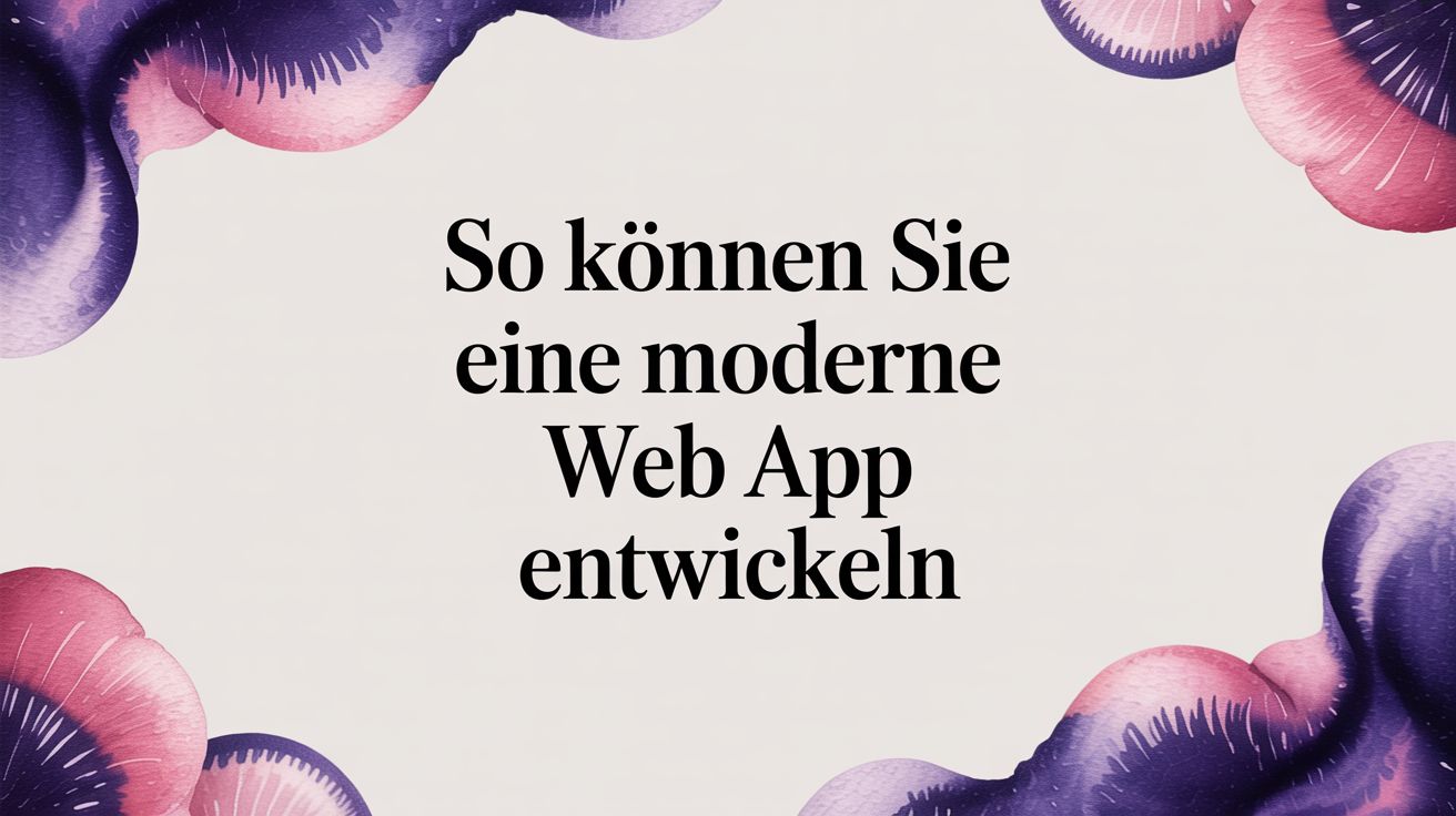 So entwickeln Sie eine moderne Web App