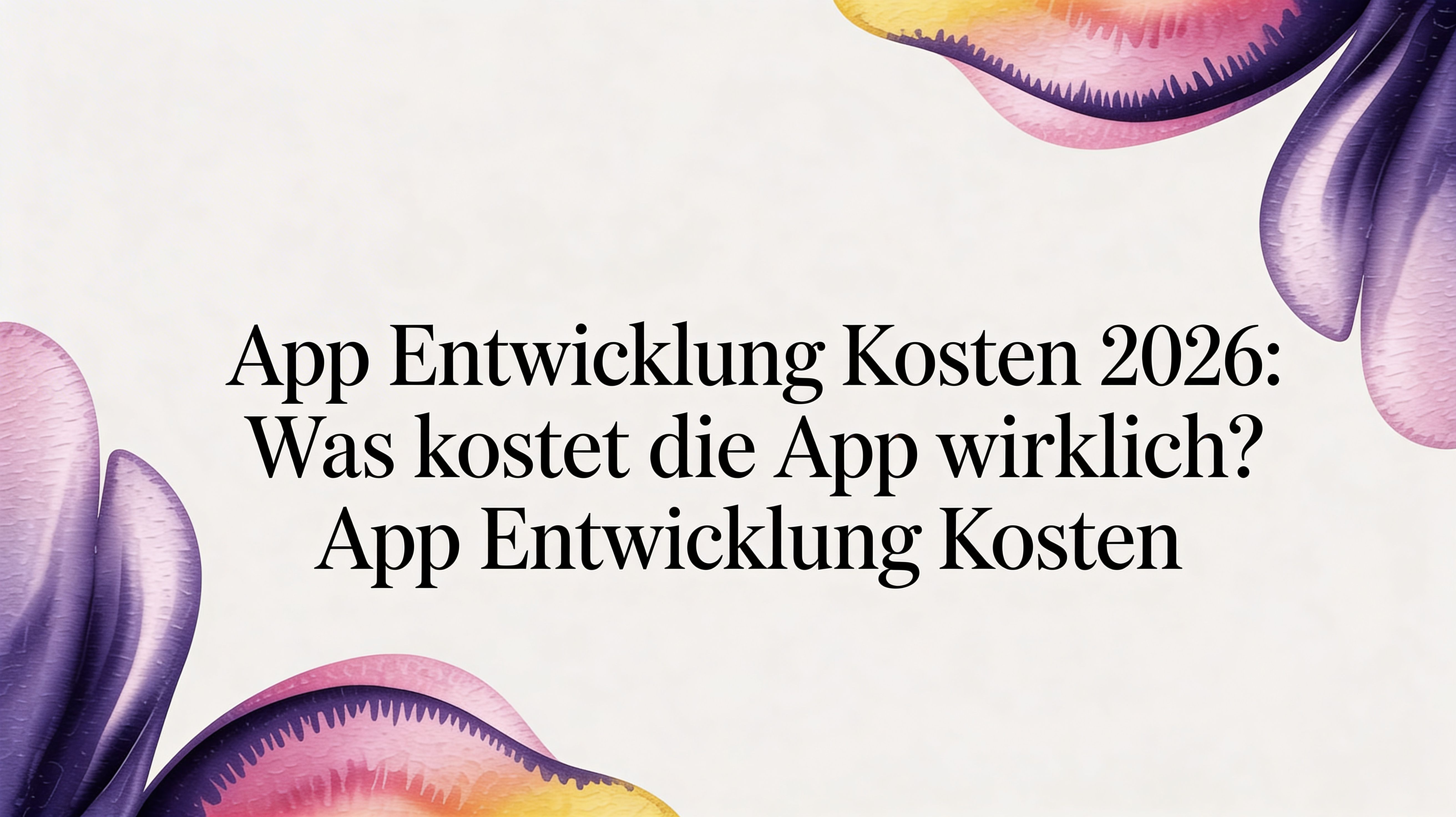 App Entwicklung Kosten 2026: Ein realistischer Guide für die Budgetplanung