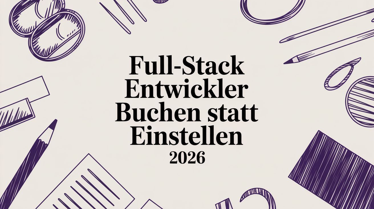 Full-Stack Entwickler buchen statt einstellen: Der praxisnahe Guide für 2026