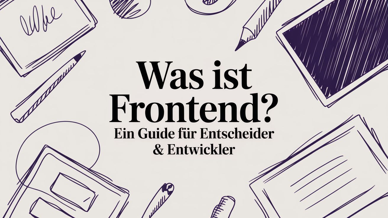 Was ist Frontend? Ein Guide für Entscheider & Entwickler