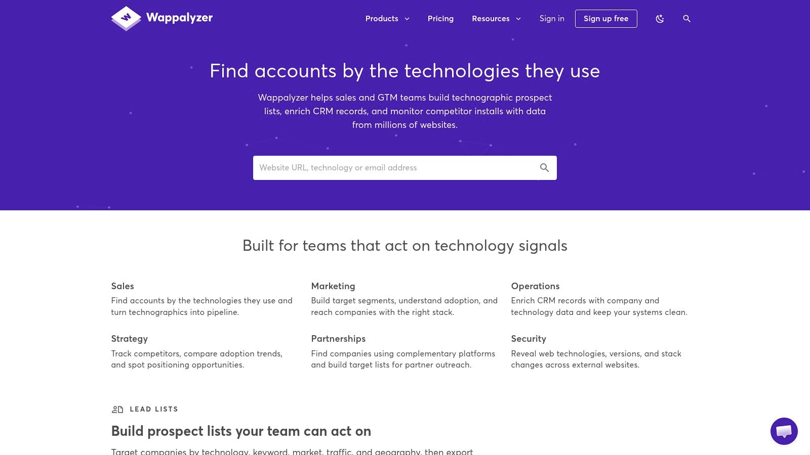 Screenshot from https://www.wappalyzer.com/
